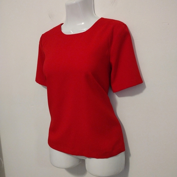 Ann Taylor - Red Short Sleeves Blouse - Picture 7 of 15